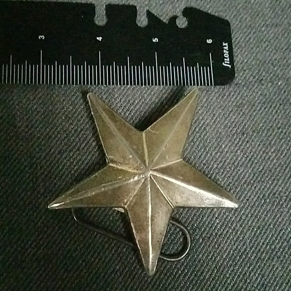Silver Star Belt Buckle. - Picture 3 of 3